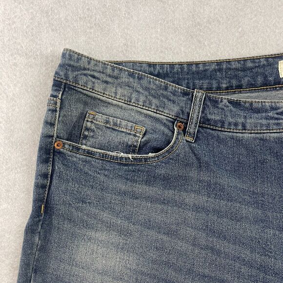 Jessica Simpson Jeans Womens Size 24W Blue High Rise Slim Straight MSRP $80 - Picture 6 of 16